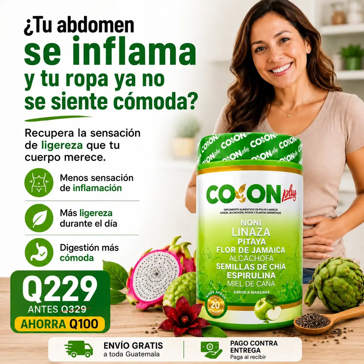 COLON PLUS | Recupera la sensación de ligereza y bienestar que tu cuerpo merece