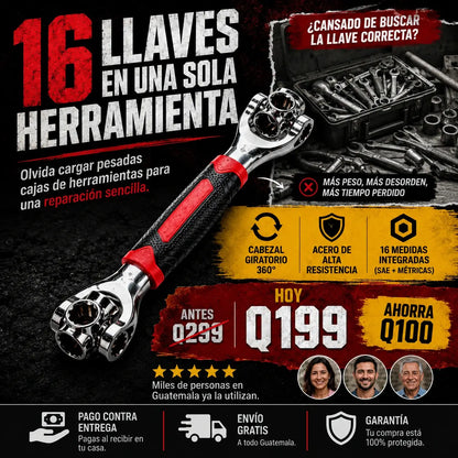 LLAVE MULTIFUNCIONAL 16 EN 1