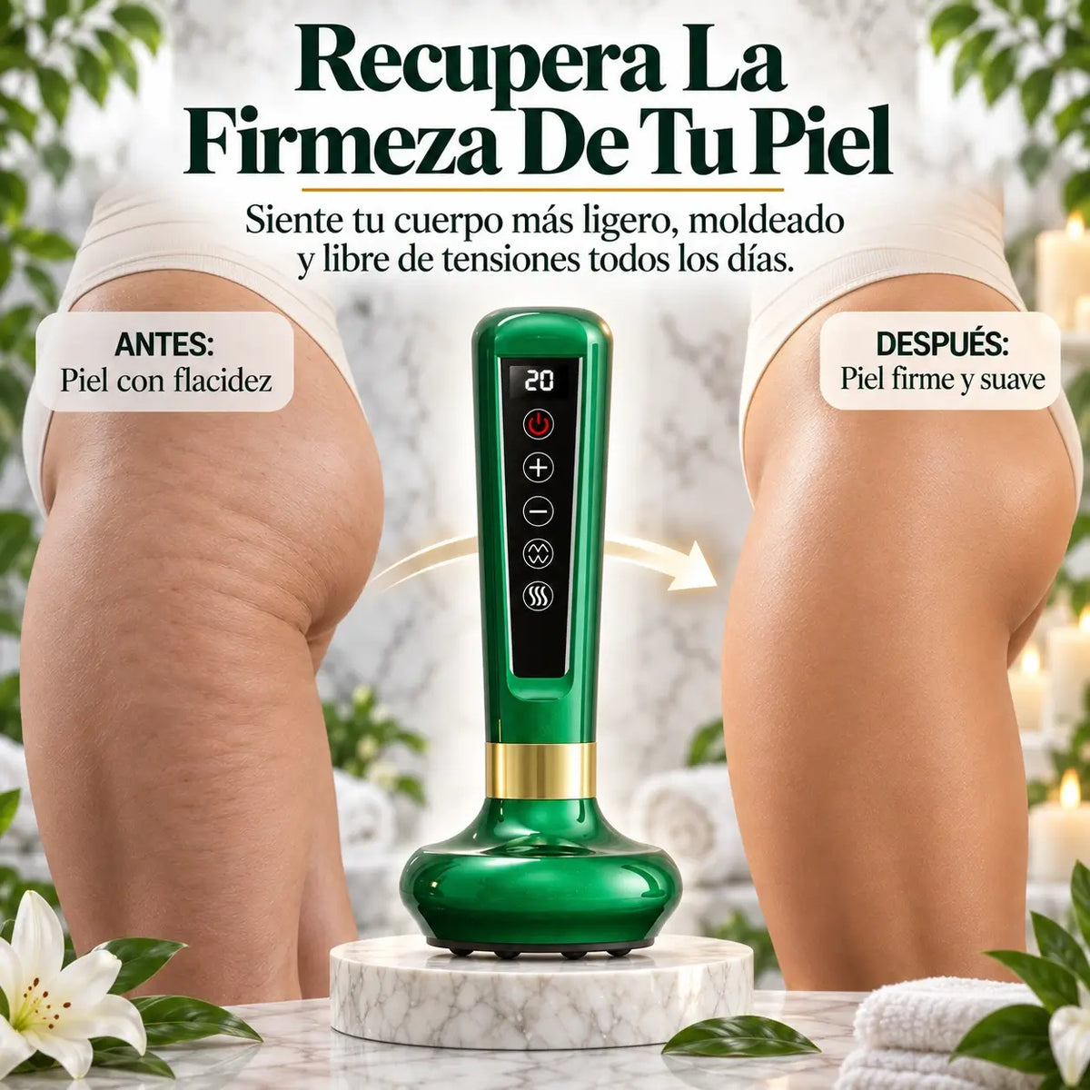 DermaSculpt Masajeador Anticelulitis con tecnología estética profesional