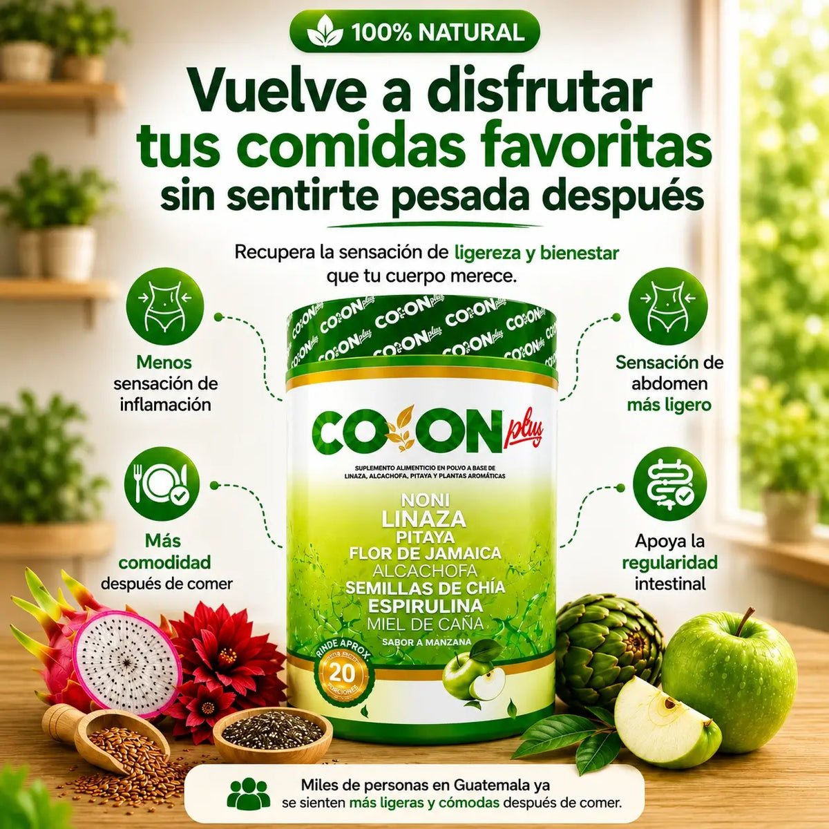 COLON PLUS | Recupera la sensación de ligereza y bienestar que tu cuerpo merece