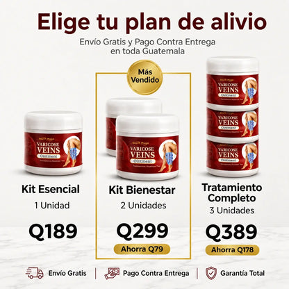 Crema para las varices | Reduce la apariencia de venas y arañitas