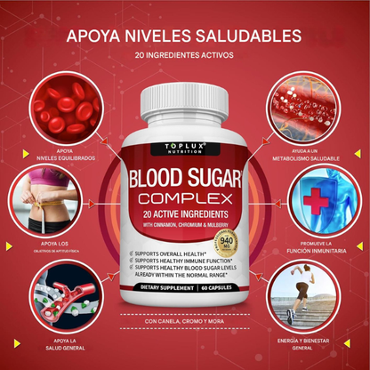 BLOOD SUGAR COMPLEX | Controla el azucar el sangre de manera natural y efectiva
