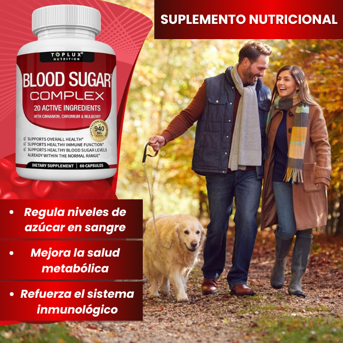 BLOOD SUGAR COMPLEX | Controla el azucar el sangre de manera natural y efectiva