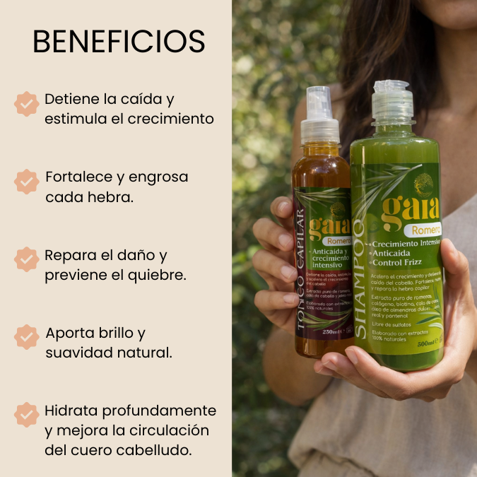 Tratamiento Capilar de Romero Anticaída y Crecimiento Natural