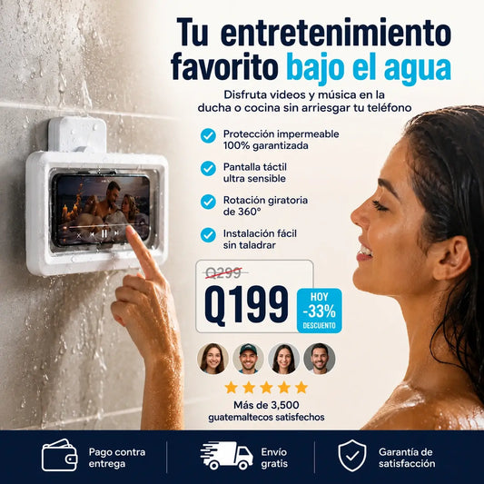 Soporte AquaView 360 | Disfruta Sin Mojar tu Celular