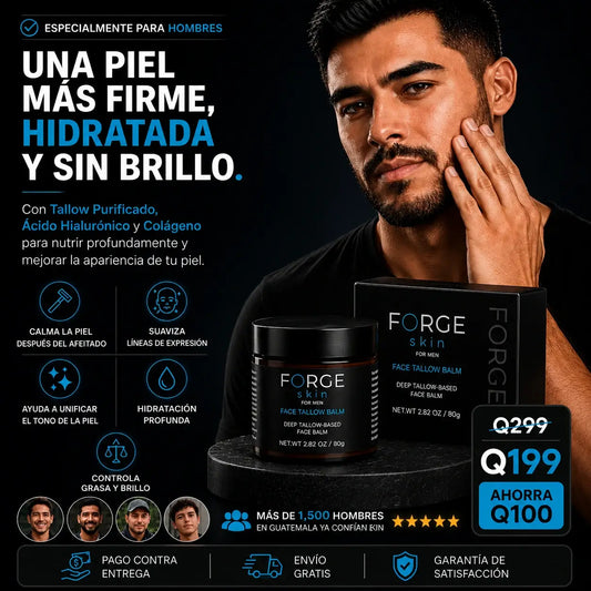 Forge Skin | Nutre, hidrata y mejora la apariencia de la piel masculina