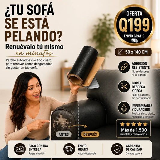 Parche De Cuero Adhesivo | Repara y renueva tus muebles