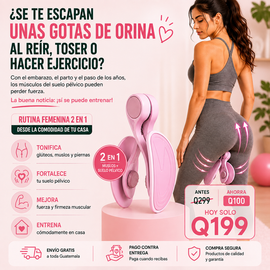 Ejercitador 2 en 1 para Piernas, Glúteos y Suelo Pélvico