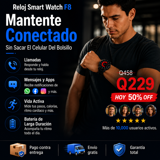 Reloj Smart Watch F8 | Mantente conectado siempre