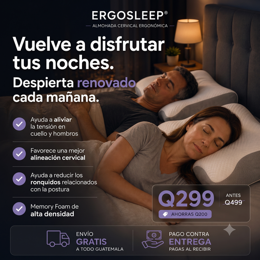 ErgoSleep | Almohada Cervical Ergonómica para Dormir Mejor