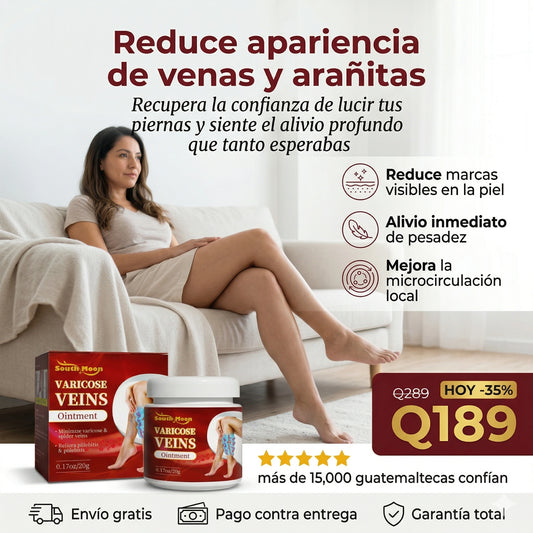 Crema para las varices | Reduce la apariencia de venas y arañitas