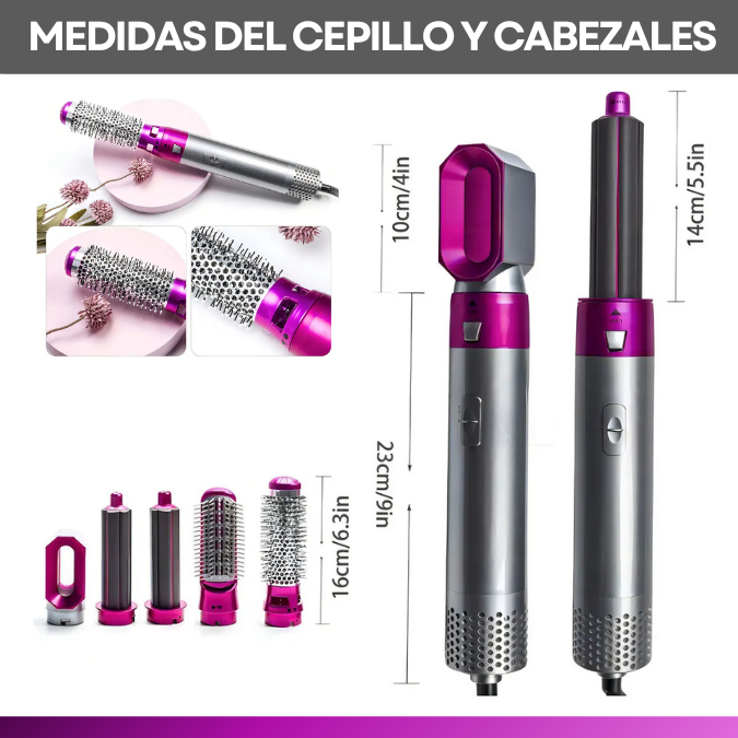 AIRGLOW | CEPILLO SECADOR PROFESIONAL 5 EN 1
