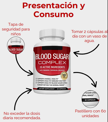 BLOOD SUGAR COMPLEX | Controla el azucar el sangre de manera natural y efectiva