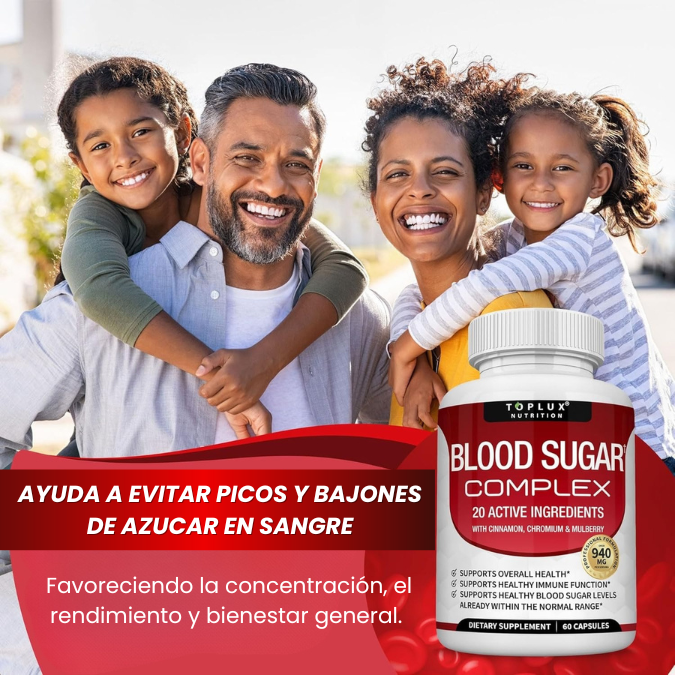 BLOOD SUGAR COMPLEX | Controla el azucar el sangre de manera natural y efectiva