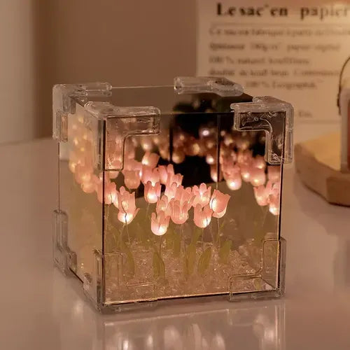 Lampara Cubo De Tulipan | El regalo ideal para este dia de la madre