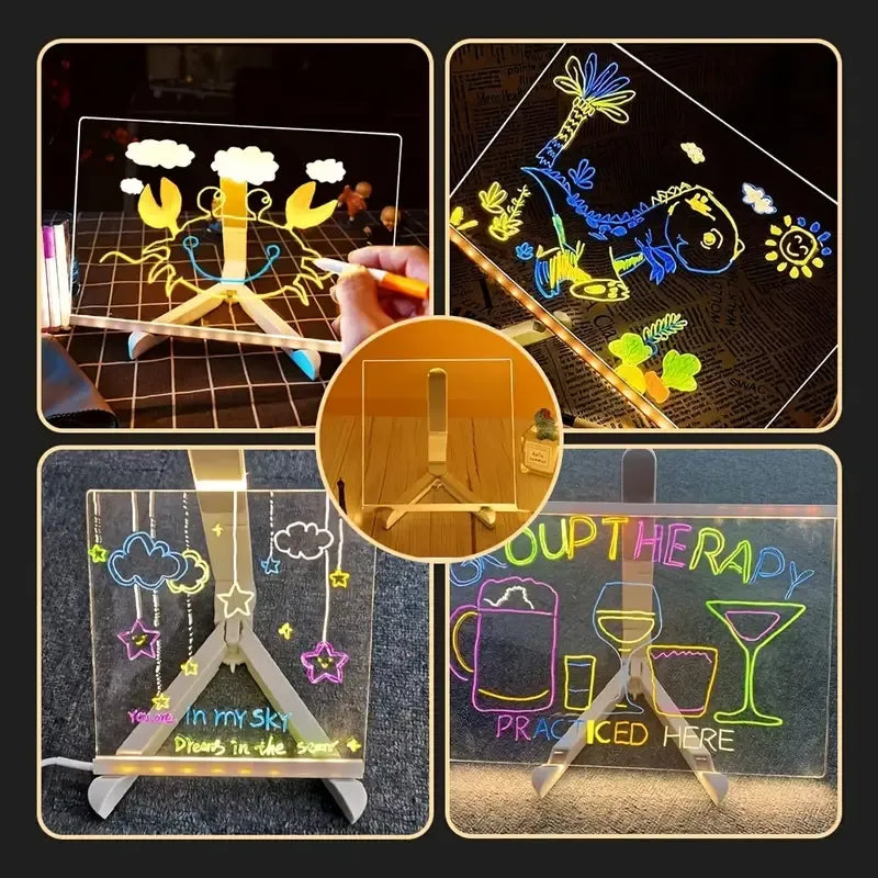Pizarra LED Mágica de Dibujo | ¡Ilumina la creatividad de tus niños!