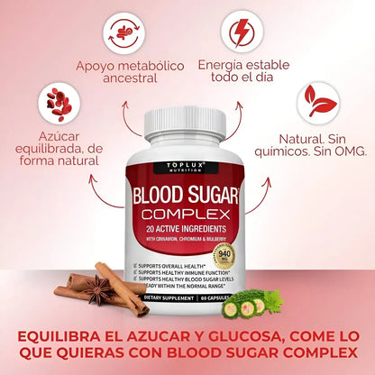 BLOOD SUGAR COMPLEX | Controla el azucar el sangre de manera natural y efectiva