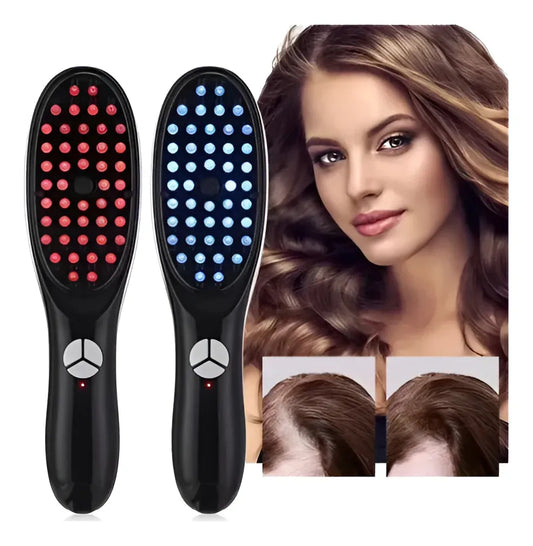 Cepillo Masajeador Capilar con Fototerapia – ¡Estimula, Relaja y Fortalece tu Cabello!