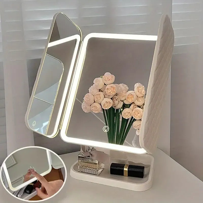 Espejo plegable LED táctil |El regalo perfecto para este día de la madre